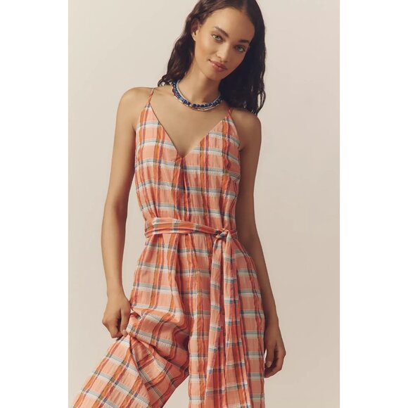 Corey Lynn Calter V-Neck Waistless Jumpsuit L - Picture 3 of 4